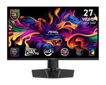 Монітор MSI 26.5" MAG 273QP-X24 2xHDMI, DP, QD-OLED, 2560x1440, 240Hz, 0.03ms, DCI-P3 99%, FreeSync, Pivot, HDR400 9S6-3CE69H-010 фото