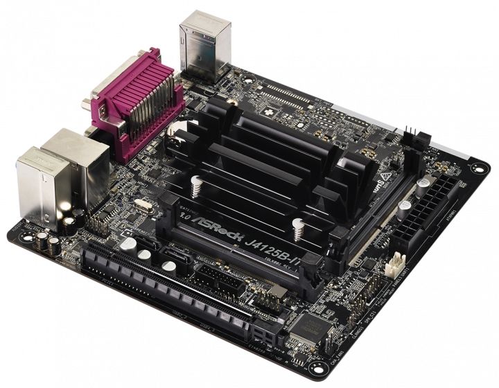 ASRock Материнcкая плата J4125B-ITX CPU Quad-Core (2.7Hz) 2xDDR4 HDMI D-Sub mITX