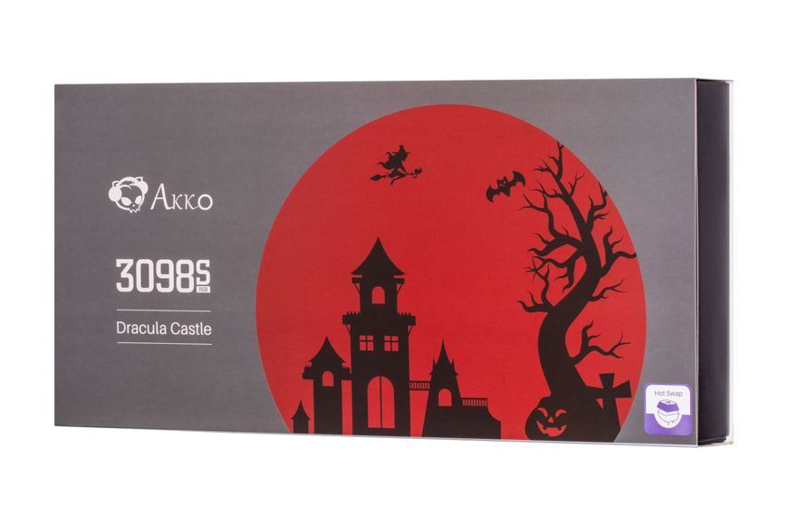 Akko Клавіатура механічна 3098S Dracula 98Key, CS Silver, USB-A, Hot-swappable, EN/UKR, RGB, Чорний