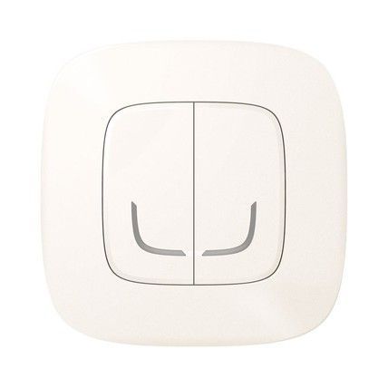 Legrand Умный беспроводной выключатель 2-клавишный (Valena Life with NETATMO.)[Жемчужный]