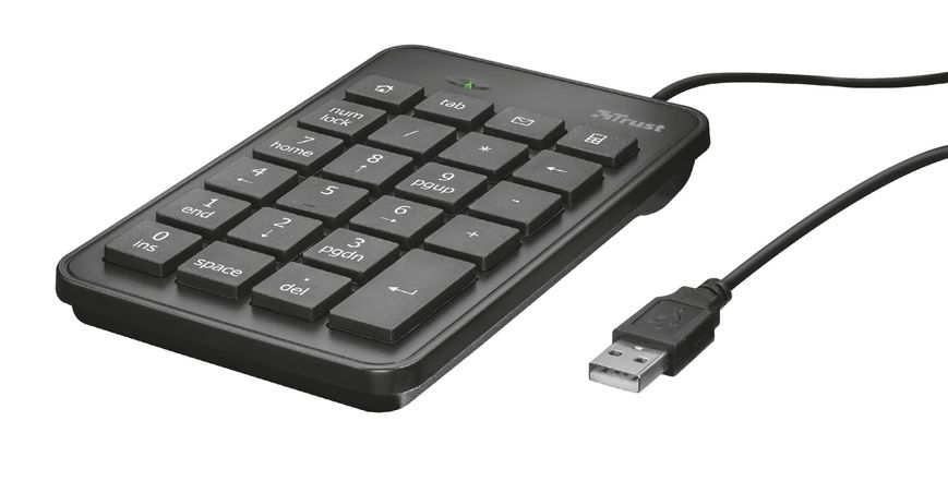 Trust Клавиатура числовая XALAS USB BLACK