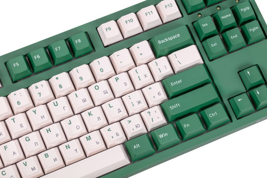 Akko Клавіатура механічна 3087 Matcha Red Bean 87Key, CS Orange V2, USB-A, EN/UKR, No LED, Зелений