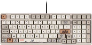 Akko Клавіатура механічна 3098S One Piece Calligraphy 98Key, CS Jelly White, USB-A, Hot-swappable, EN/UKR, RGB, Сірий