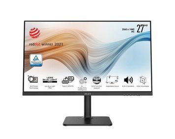 Монітор MSI 27" Modern MD272QP HDMI, DP, USB-C, 2xUSB, MM, IPS, 2560x1440, 75Hz, 4ms, sRGB 95%, Pivot 9S6-3PB19H-010 фото