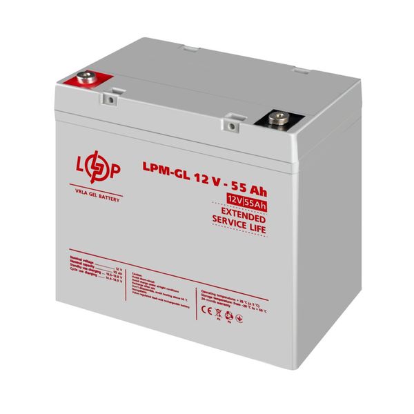 Аккумулятор гелевый LPM-GL 12V - 55 Ah