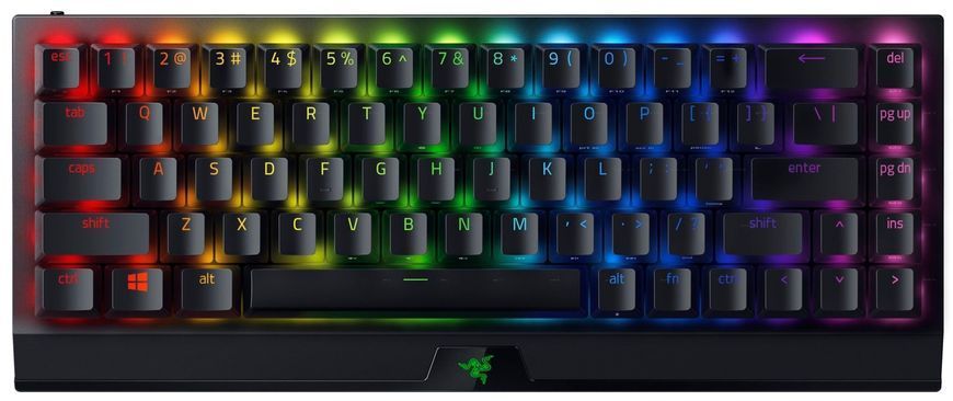Razer Клавіатура ігрова BlackWidow V3 Mini HyperSpeed Green Switch WL/BT/USB RU RGB, Black
