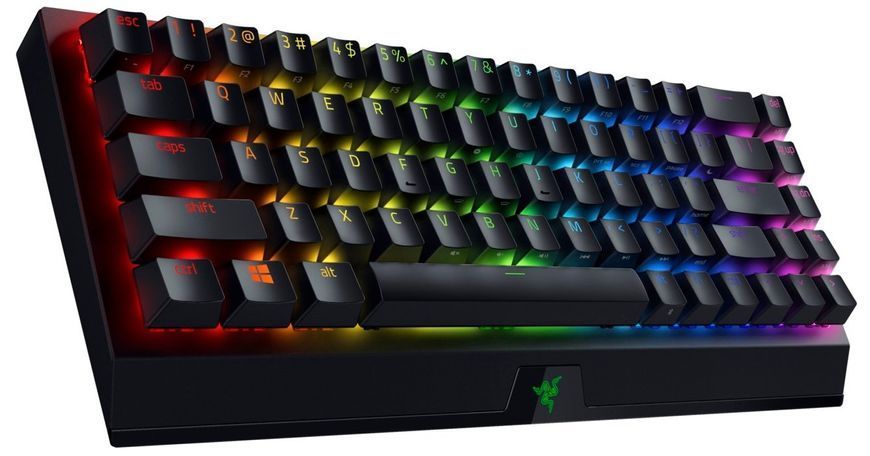 Razer Клавіатура ігрова BlackWidow V3 Mini HyperSpeed Green Switch WL/BT/USB RU RGB, Black