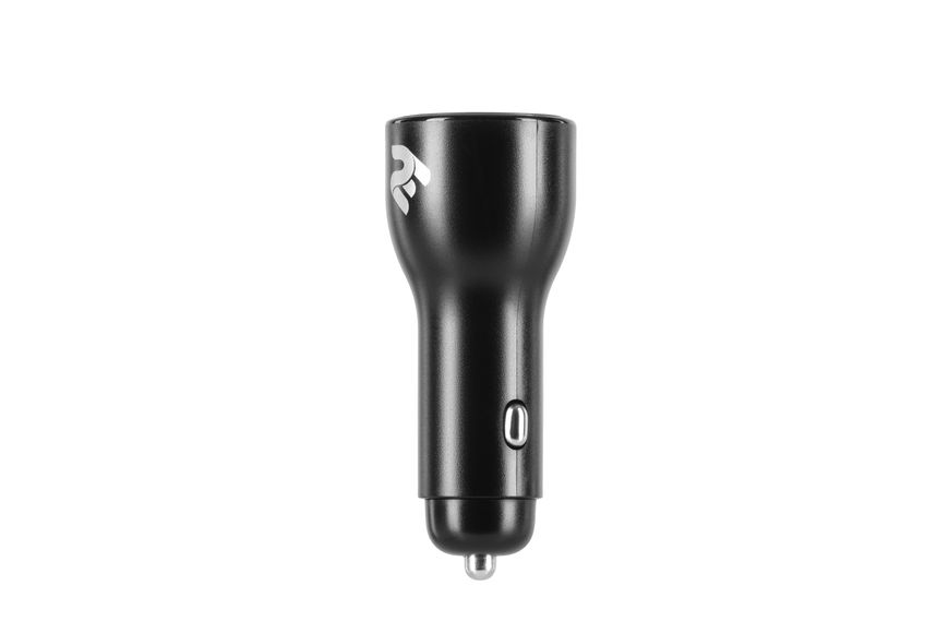 2E Автомобильное ЗУ Dual USB Car Charger 36W USB-C PD, QC Black