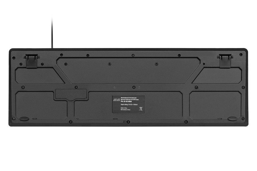 Клавіатура мембранна 2E KS108 104key, USB-A, EN/UK, чорний 2E-KS108UB_UA фото