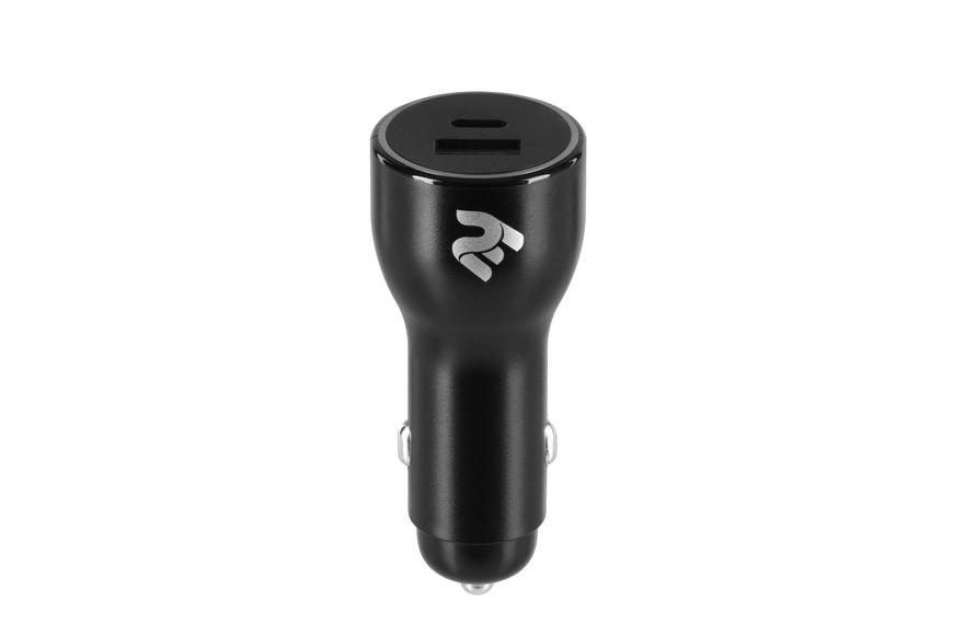 2E Автомобильное ЗУ Dual USB Car Charger 36W USB-C PD, QC Black