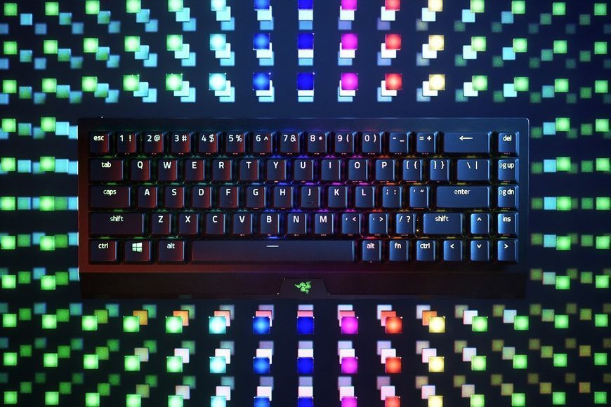 Razer Клавіатура ігрова BlackWidow V3 Mini HyperSpeed Green Switch WL/BT/USB RU RGB, Black