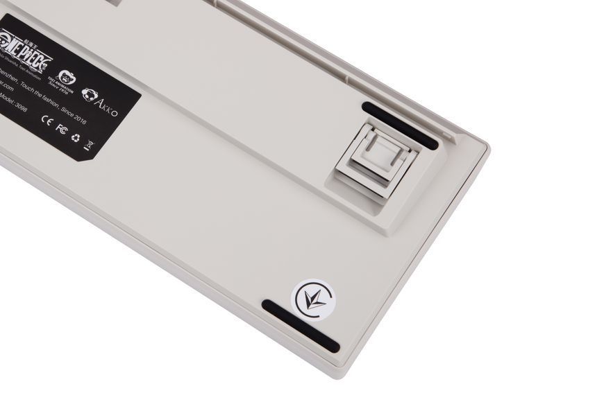 Akko Клавиатура механическая 3098S One Piece Calligraphy 98Key, CS Jelly White, USB-A, Hot-swappable, EN/UKR, RGB, Сірий