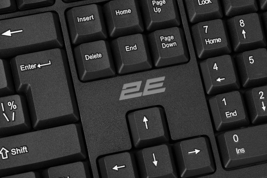 Клавіатура мембранна 2E KS108 104key, USB-A, EN/UK, чорний 2E-KS108UB_UA фото