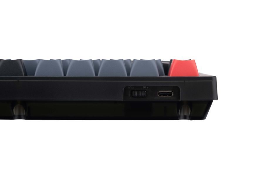 Keychron Клавіатура механічна V1 84Key, Gateron G PRO Brown, USB-A, Hot-Swap, QMK, Knob, EN/UKR, RGB, Frosted Black