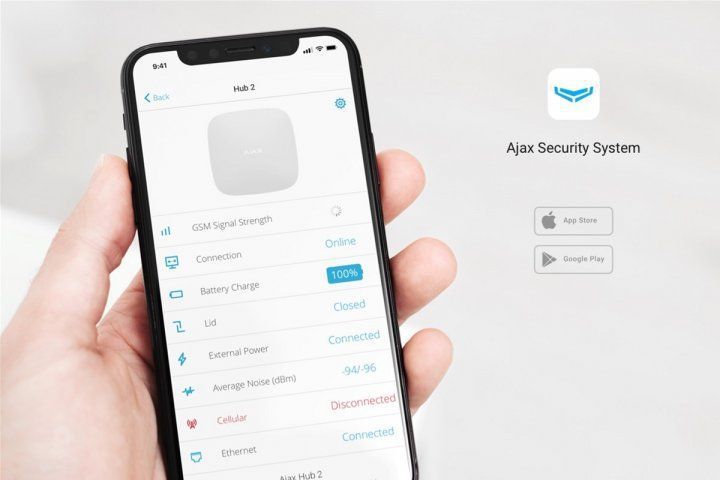 Ajax Комплект охоронної сигналізації StarterKit Cam Plus, hub 2 plus, motioncam, doorprotect, spacecontrol, jeweller, бездротовий, білий