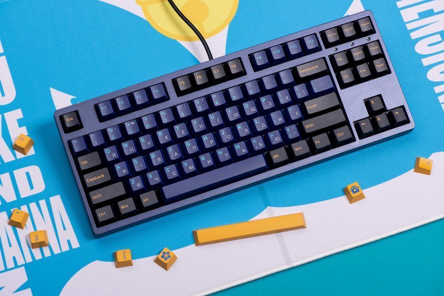 Akko Клавіатура механічна 3087 DS Horizon 87Key, CS Pink V2, USB-A, EN/UKR, No LED, Синій