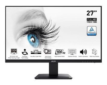 Монитор MSI 27" PRO MP273A D-Sub, HDMI, DP, MM, IPS, 100Hz, 4ms, sRGB 106% 9S6-3PB4CH-060 фото