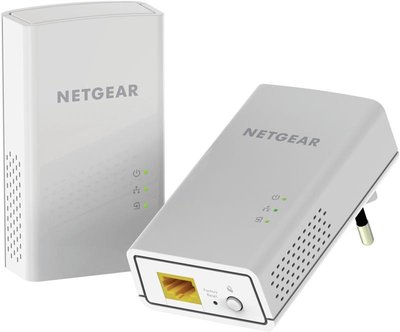 NETGEAR Powerline-адаптер PL1000, 1xGE, бел. цв. (2шт.)