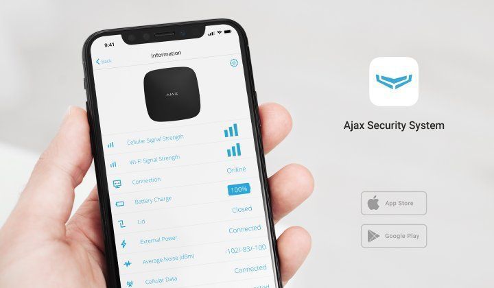 Ajax Комплект охоронної сигналізації StarterKit Cam Plus, hub 2 plus, motioncam, doorprotect, spacecontrol, jeweller, бездротовий, чорний