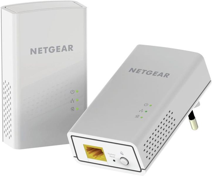 NETGEAR Powerline-адаптер PL1000, 1xGE, бел. цв. (2шт.)