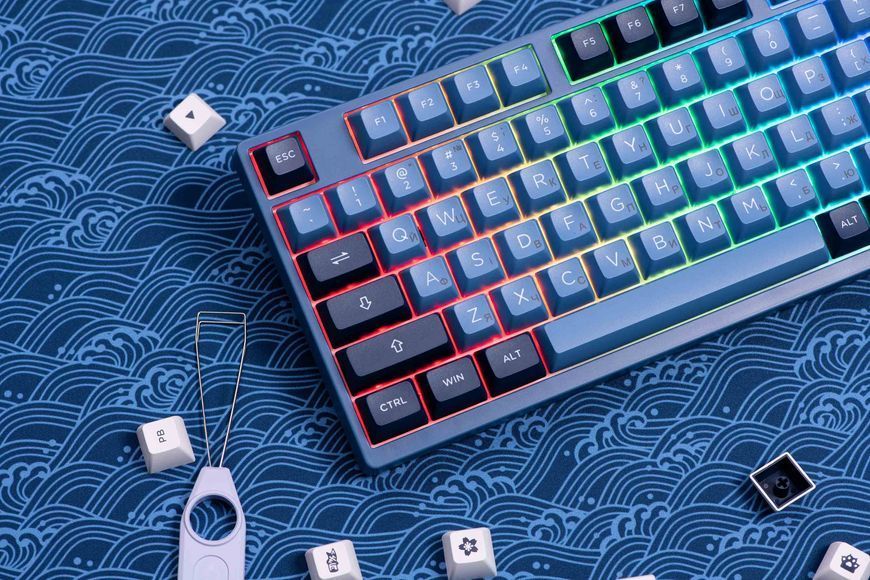 Akko Клавиатура механическая 3098B Ocean Star 98Key, CS CrystalSwitch, BT/WL/USB-A, Hot-swappable, EN/UKR, RGB, Черный