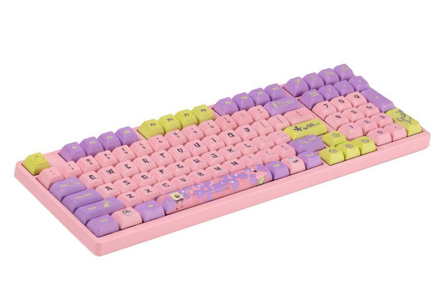 Akko Клавіатура механічна 3098S Patrick 98Key, CS Starfish, USB-A, Hot-swappable, EN/UKR, RGB, Рожевий