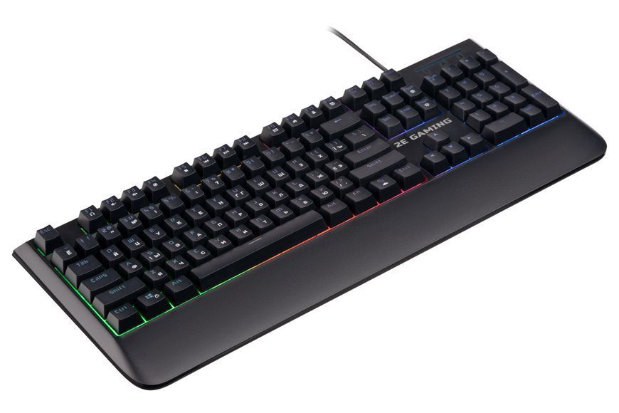 Клавіатура мембранна 2E GAMING KG325 104key, USB-A, EN/UA/RU, LED, чорний 2E-KG325UB фото