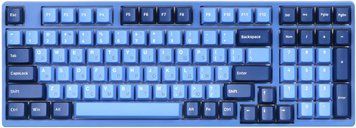 Akko Клавіатура механічна 3098DS Ocean Star 98Key, CS Orange, USB-A, EN/UKR, No LED, Блакитний