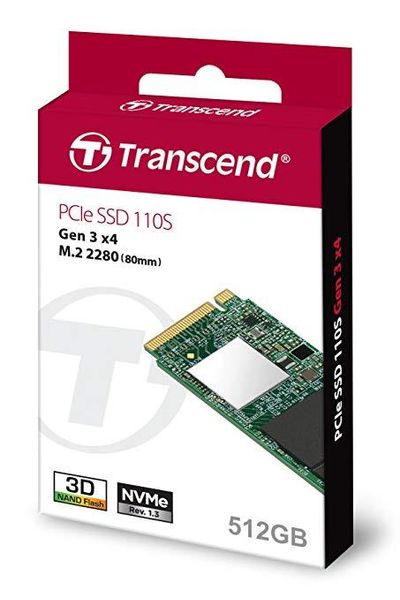 Transcend Накопитель SSD M.2 512GB PCIe 3.0 MTE110