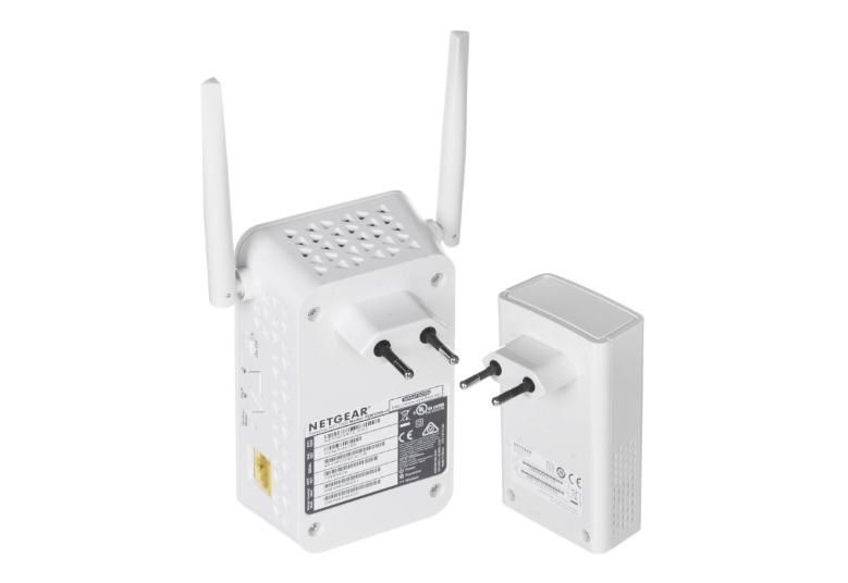 NETGEAR Powerline-адаптер PLW1000, 1xGE, WiFi, бел. цв., внешн. ант., комплект