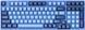 Akko Клавиатура механическая 3098DS Ocean Star 98Key, CS Orange, USB-A, EN/UKR, No LED, голубой