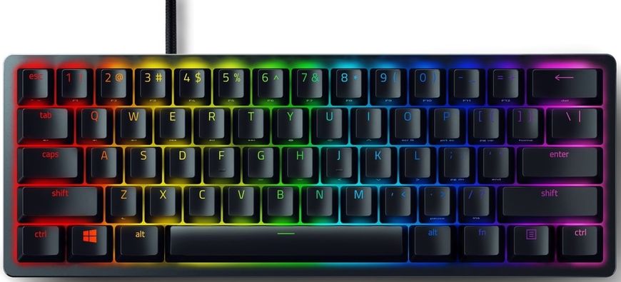 Razer Клавиатура Huntsman Mini RGB 61key Red Switch USB EN Black