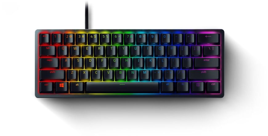 Razer Клавиатура Huntsman Mini RGB 61key Red Switch USB EN Black