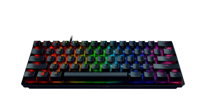 Razer Клавиатура Huntsman Mini RGB 61key Red Switch USB EN Black