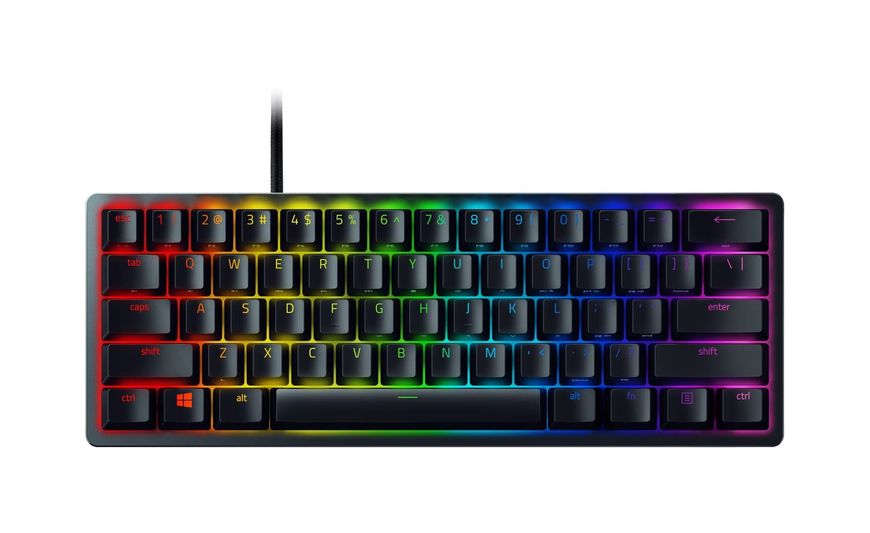 Razer Клавиатура Huntsman Mini RGB 61key Red Switch USB EN Black