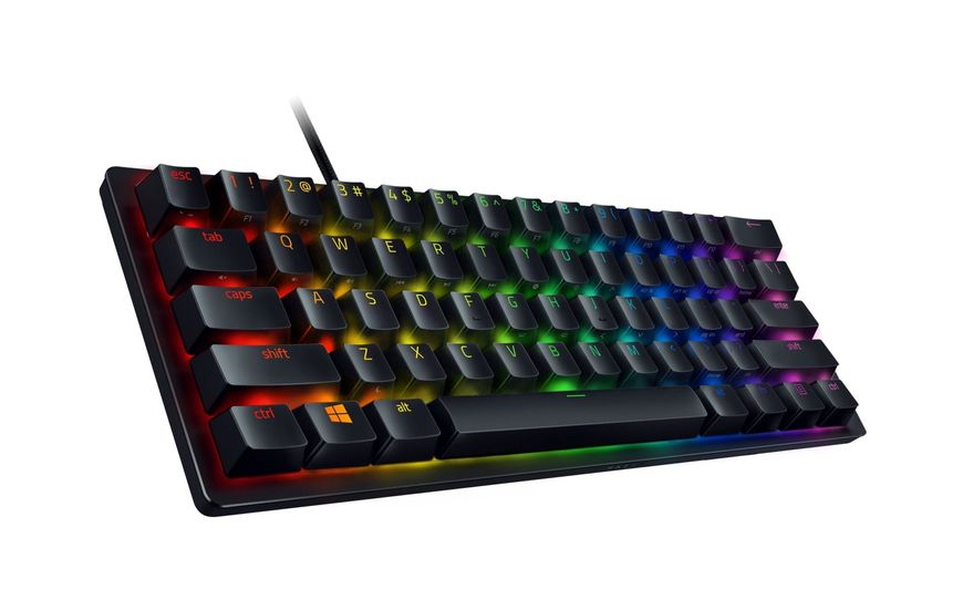 Razer Клавиатура Huntsman Mini RGB 61key Red Switch USB EN Black