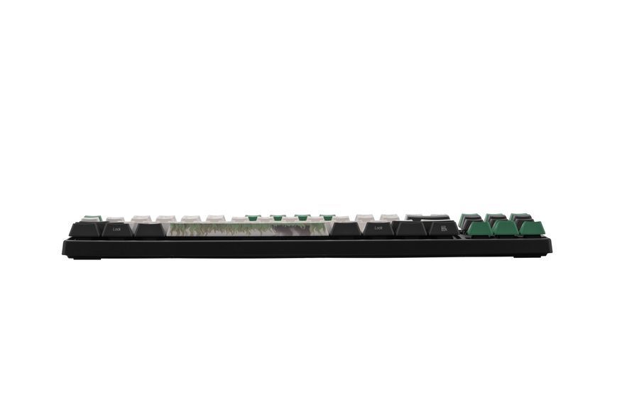 Varmilo Клавіатура механічна VEM87 Panda R2 87Key, EC V2 Sakura, USB-A, EN/UKR, White Led, Зелений