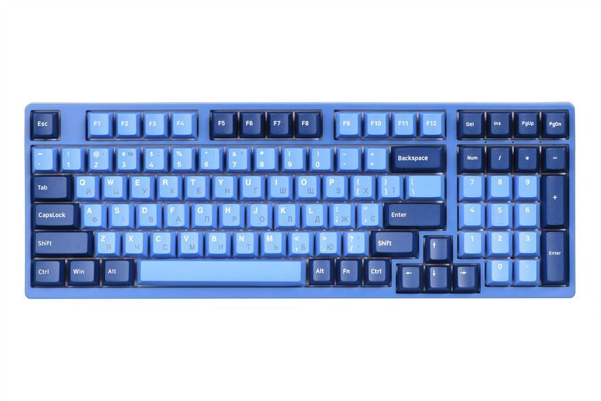 Akko Клавиатура механическая 3098DS Ocean Star 98Key, CS Orange, USB-A, EN/UKR, No LED, голубой