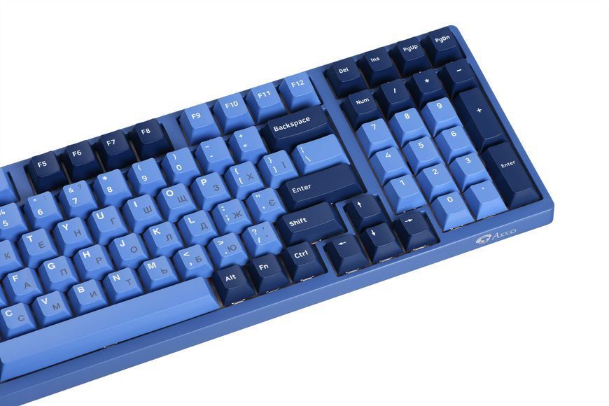 Akko Клавиатура механическая 3098DS Ocean Star 98Key, CS Orange, USB-A, EN/UKR, No LED, голубой