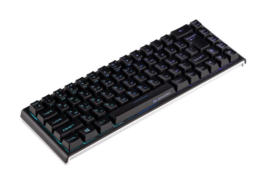 Клавіатура мембранна 2E GAMING KG350 68key, USB-A, EN/UA/RU, RGB, чорний 2E-KG350UBK фото