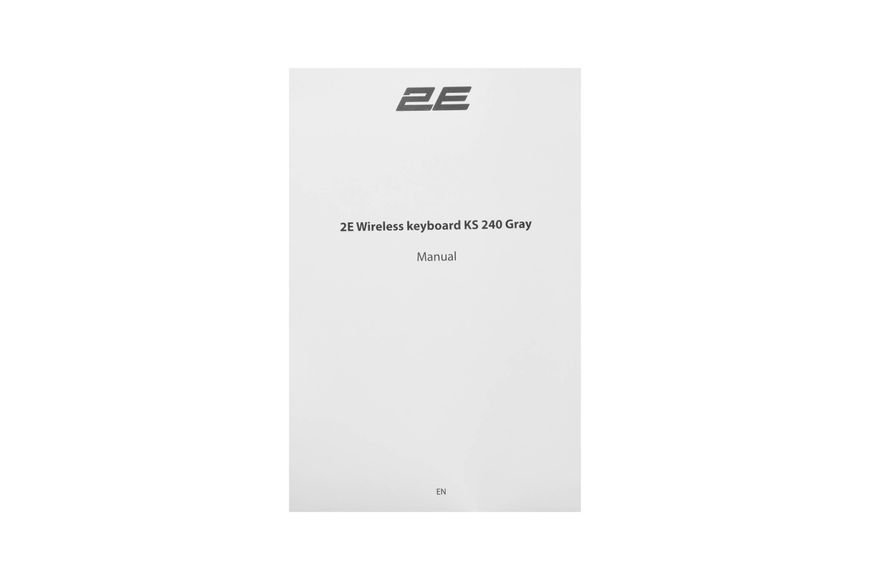 2E Клавиатура мембранная KS240 110key, WL/BT, EN/UK, серо-чёрный