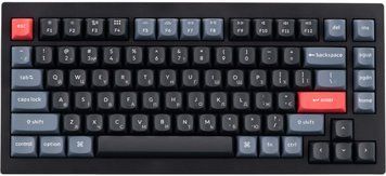 Keychron Клавиатура V1 84 Key QMK Gateron G PRO Brown Hot-Swap RGB Carbon Black
