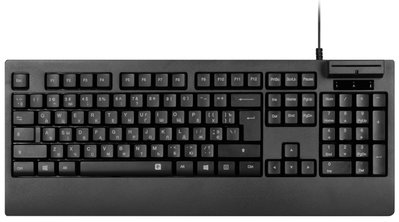 2E Клавиатура мембранная KС1030 107key, USB-A, EN/UK/RU, черный
