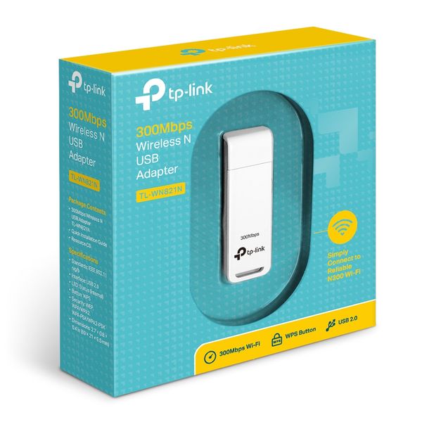 TP-Link WiFi-адаптер TL-WN821N N300 USB2.0