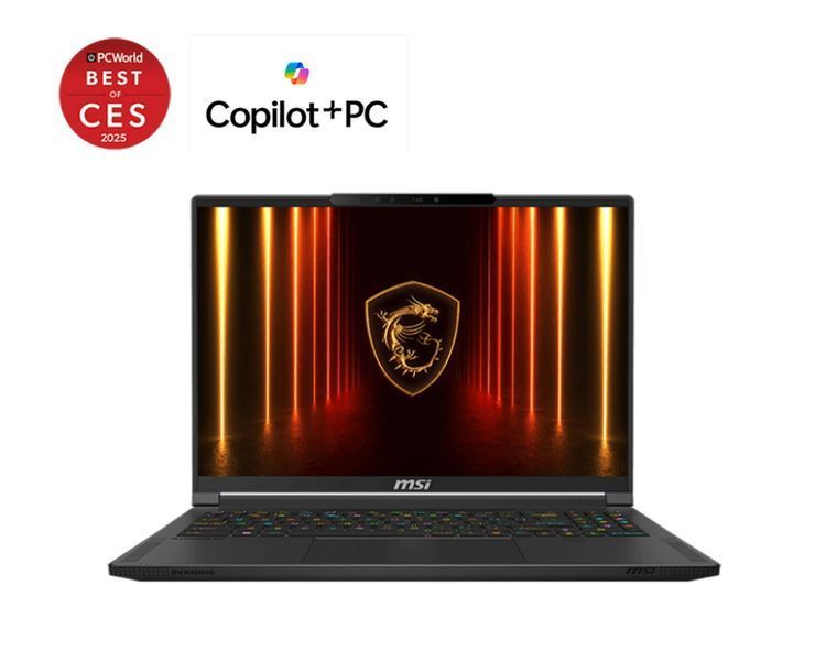 Ноутбук MSI Stealth A16 AI+ A3XWJG-084XUA 16" QHD+ OLED, AMD AI 9 HX 370, 32GB, F1TB, NVD5090-24, DOS, чорний 9S7-15FL35-084 фото