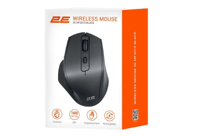 2E Миша MF2010 Rechargeable WL Black