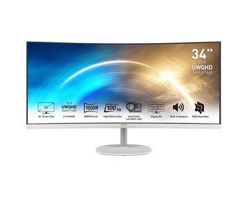 Монітор MSI 34" PRO MP341CQW 2xHDMI, DP, MM, VA, 3440x1440, 21:9, 100Hz, 4ms, sRGB 116%, CURVED, FreeSync 9S6-3PB2CT-007 фото