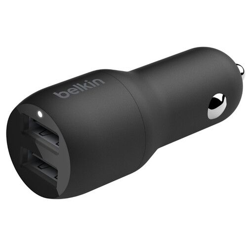 Belkin Автомобильное ЗУ Car Charger 24W Dual USB-A, USB-A - USB-C, 1m, black