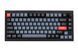Keychron Клавиатура механическая V1 84Key, Gateron G PRO Blue, USB-A, Hot-Swap, QMK, Knob, EN/UKR, RGB, Frosted Black