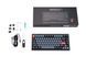 Keychron Клавиатура механическая V1 84Key, Gateron G PRO Blue, USB-A, Hot-Swap, QMK, Knob, EN/UKR, RGB, Frosted Black